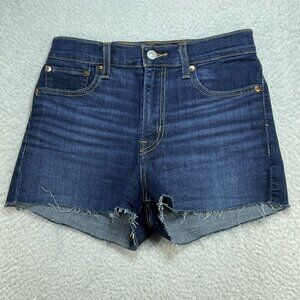 Levis Jean Shorts Women's Size 26 Blue High Rise Cutoff Jean Shorts 26x3